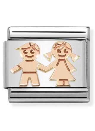 Nomination Classic SYMBOLS Siblings Holding Hands 430104/33