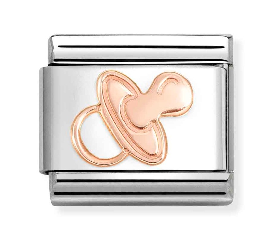 Nomination Composable Classic Rose gold symbols Pacifier 430104/57