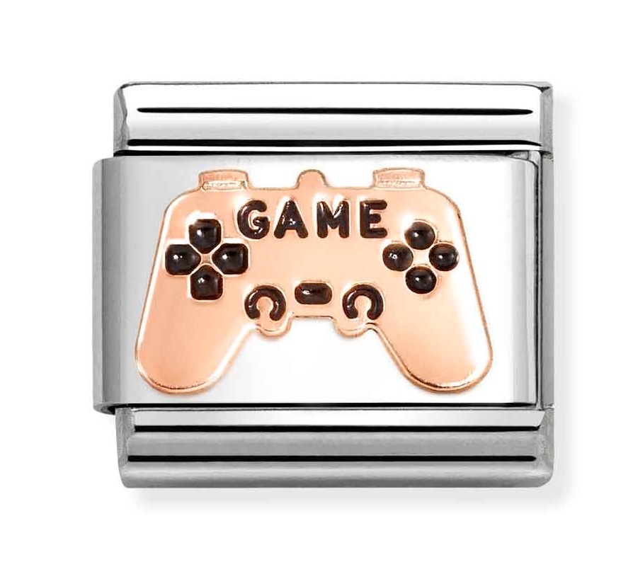 Nomination Composable Classic Rose gold symbols Black controller 430202/26