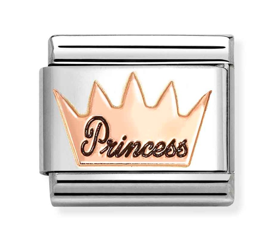 Nomination Composable Classic Rose gold symbols Crown princess 430202/34