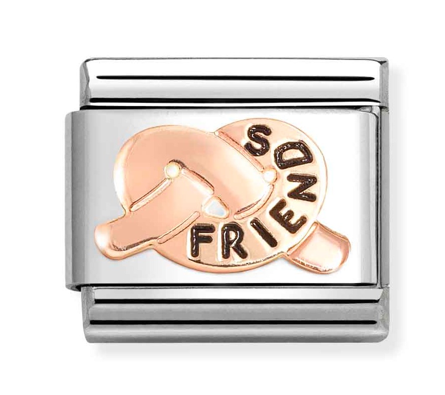 Nomination Composable Classic Rose gold symbols FRIENDS knot 430202/36
