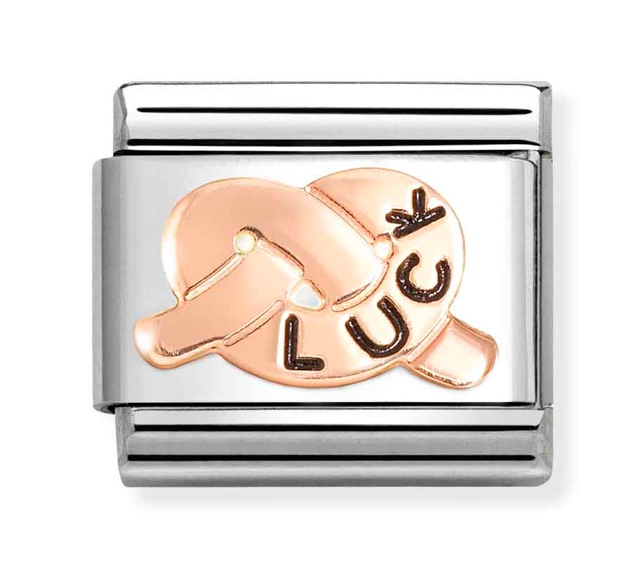Nomination Composable Classic Rose gold symbols LUCK knot 430202/40