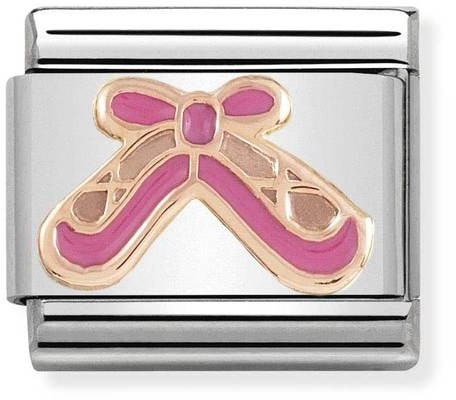 Nomination Rose gold Ballet shoes with pink enamel 430203-02