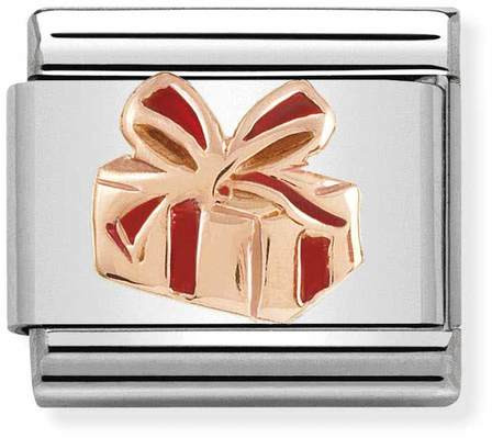 Nomination Rose gold Gift with red enamel 430203-03