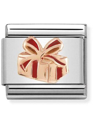 Nomination Rose gold Gift with red enamel 430203-03