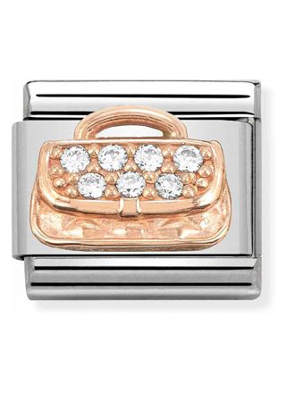 Nomination Composable Classic Link Rosegold Handbag with Zirconia 430302 31