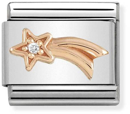 Nomination Rose gold Shooting star with cubic zirconium 430305-21