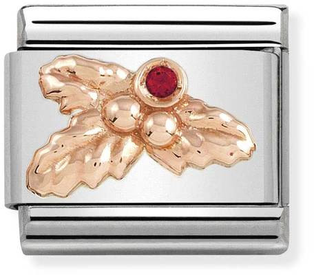 Nomination Rose gold Holly with red cubic zirconium 430305-22