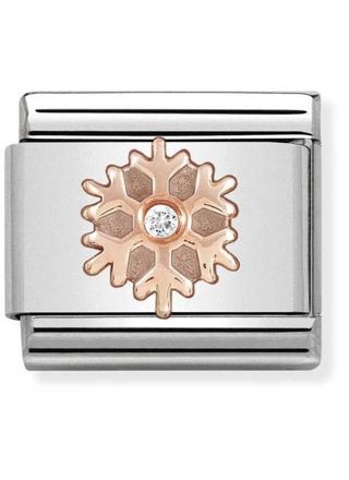 Nomination Rose gold Snowflake with cubic zirconium 430305-23