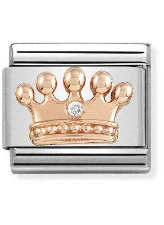 Nomination Rose gold Crown with cubic zirconium 430305-24