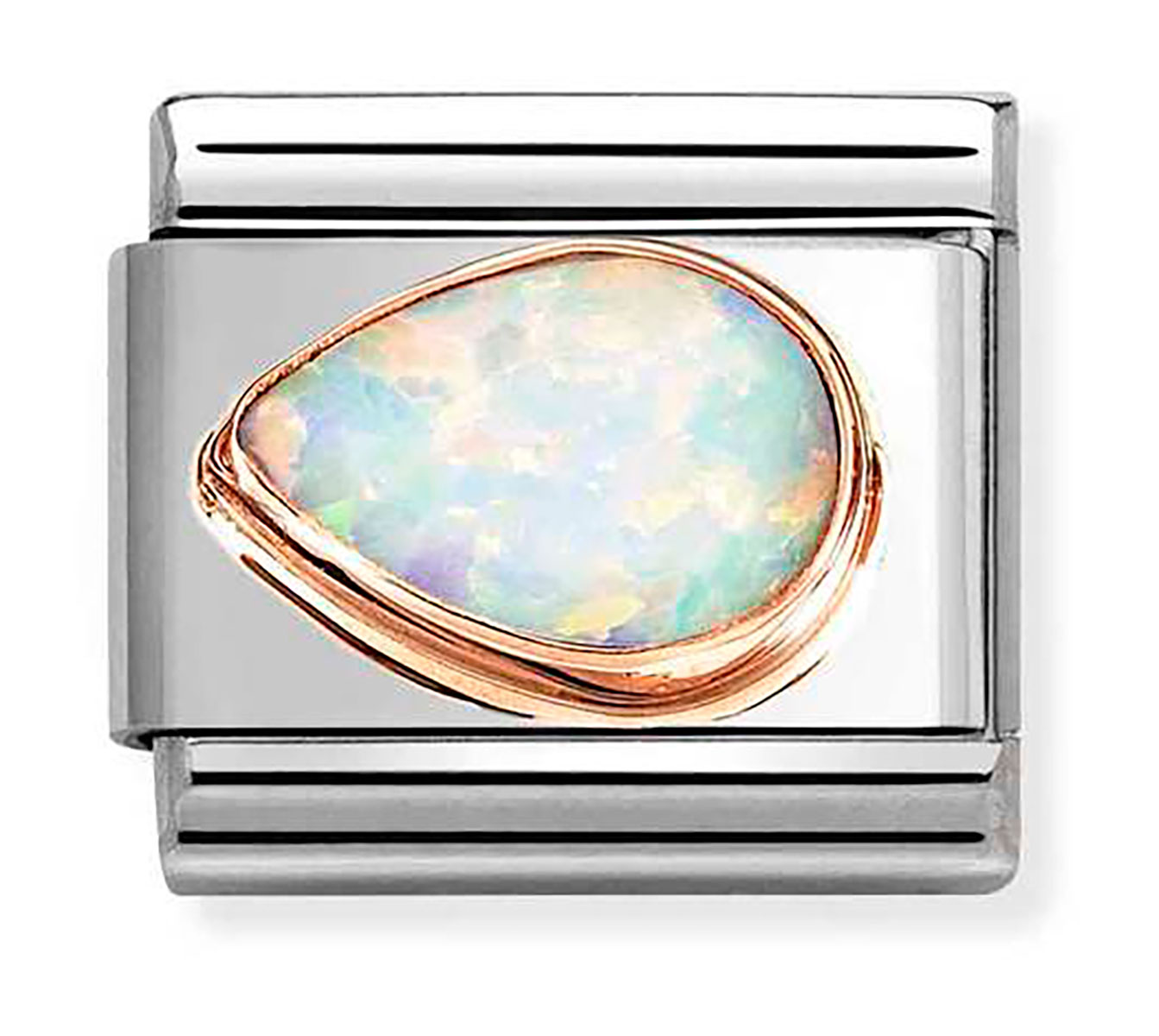 Nomination Composable Classic faceted stones white opal 430513/07