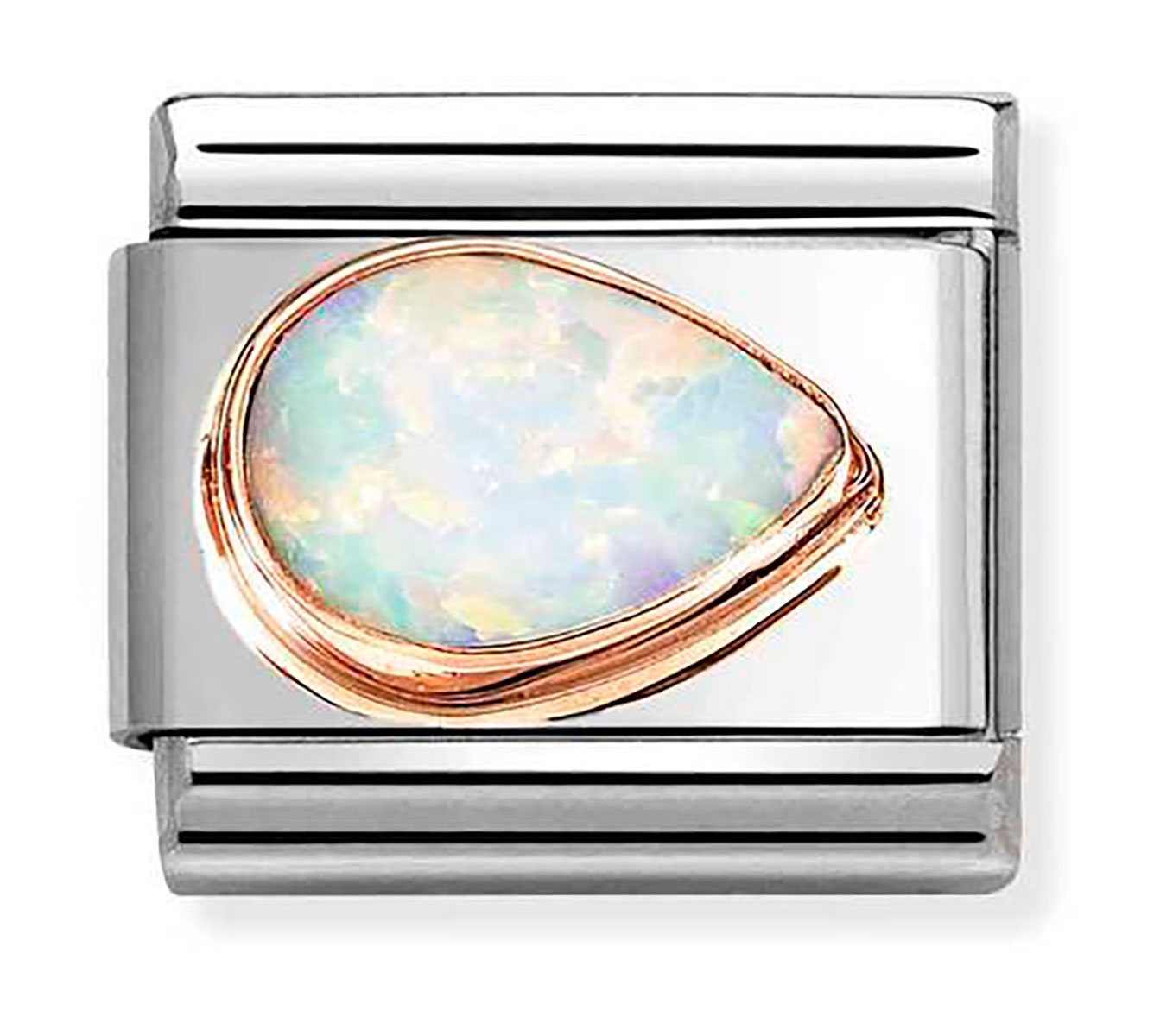 Nomination Composable Classic faceted stones white opal 430514/07