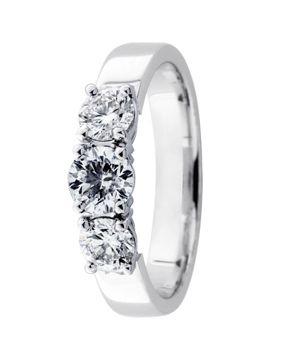 Festive Trilogy Trend 445-100FL-VK kolmikivinen timanttisormus 1.02 ct