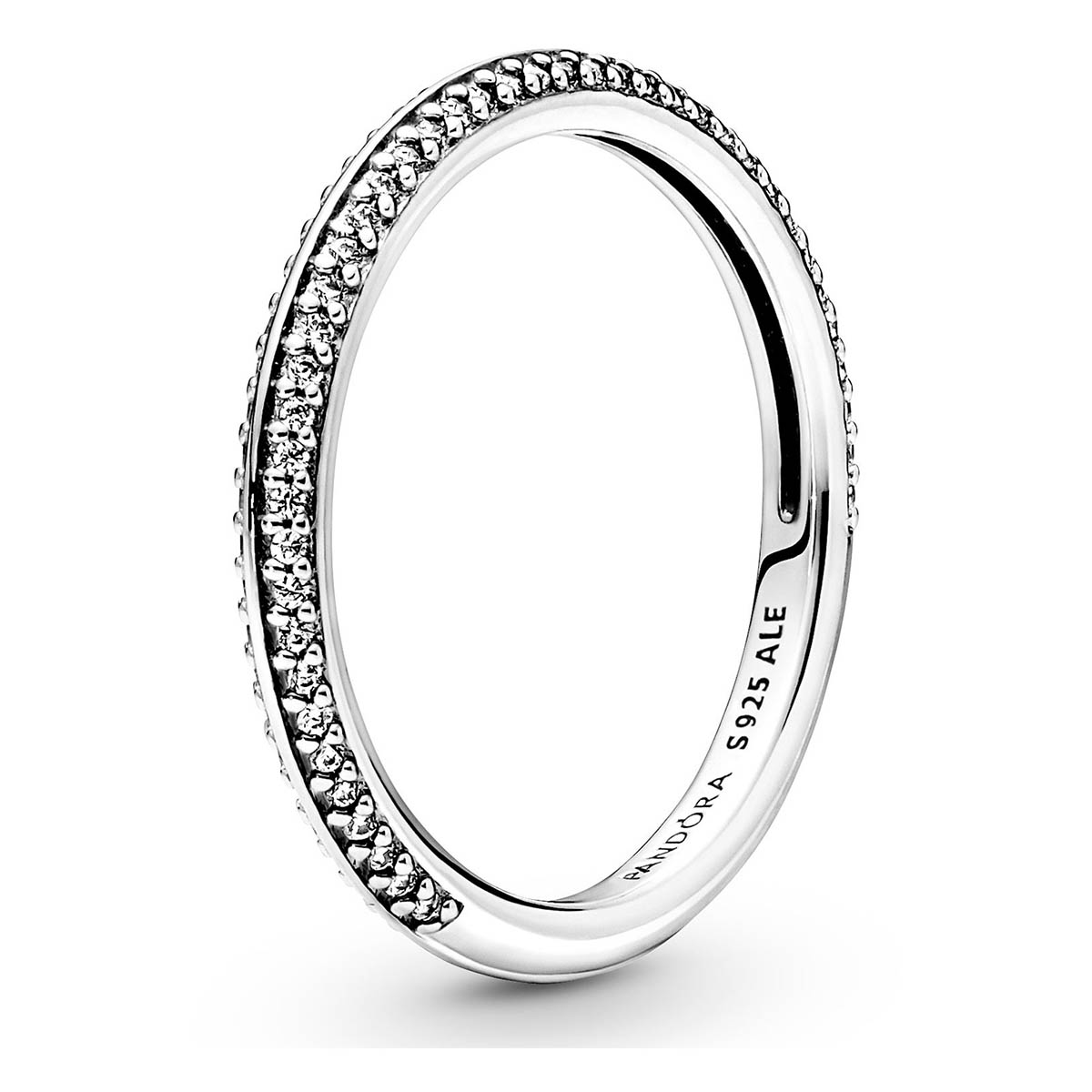 Pandora Me hopeinen pavé sormus 199679C01