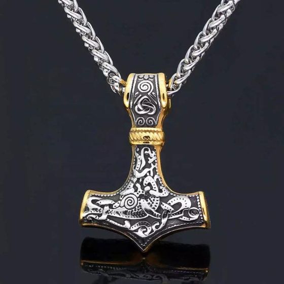 Varia Design Thor kaulakoru hopea-kulta 4 mm