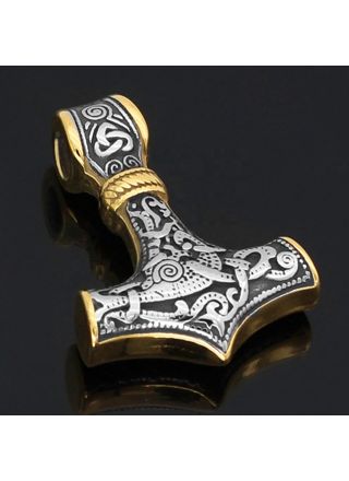 Varia Design Thorin vasara kaulakoru hopea-kulta