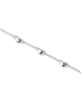 Sparv Little Hearts rannekoru hopeanvärinen 2280201