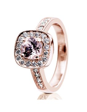 Festive Carolina 514-126M-PK halo-timanttisormus