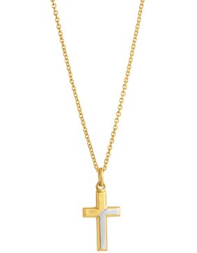 Top Gold hopeinen risti 13x23mm kullattu 5256651508
