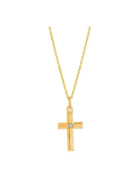 Top Gold hopeinen risti timantilla 52 5672 1540