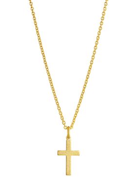 Top Gold hopeinen risti kullattu 5256751509