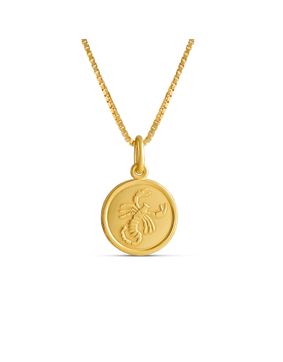 Top Gold kullattu hopeinen Skorpiooni horoskooppi riipus ketjulla 45cm 52 5711 0000