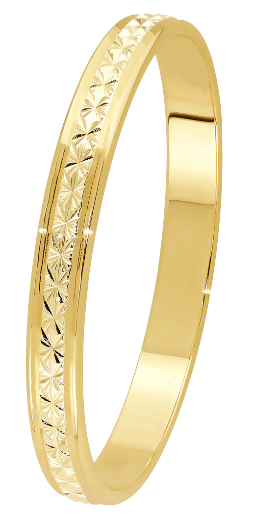 Lykka Exclusive kultainen kihlasormus timanttileikattu 2,6 mm