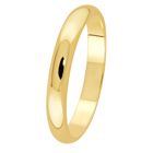Lykka Exclusive kultainen puolipyöreä kihlasormus sileä 3,3 mm-160