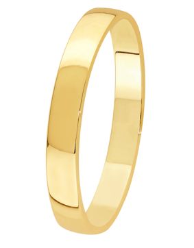 Lykka Exclusive kultainen kihlasormus sileä 3 mm