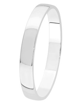 Lykka Exclusive valkokultainen kihlasormus sileä 3 mm