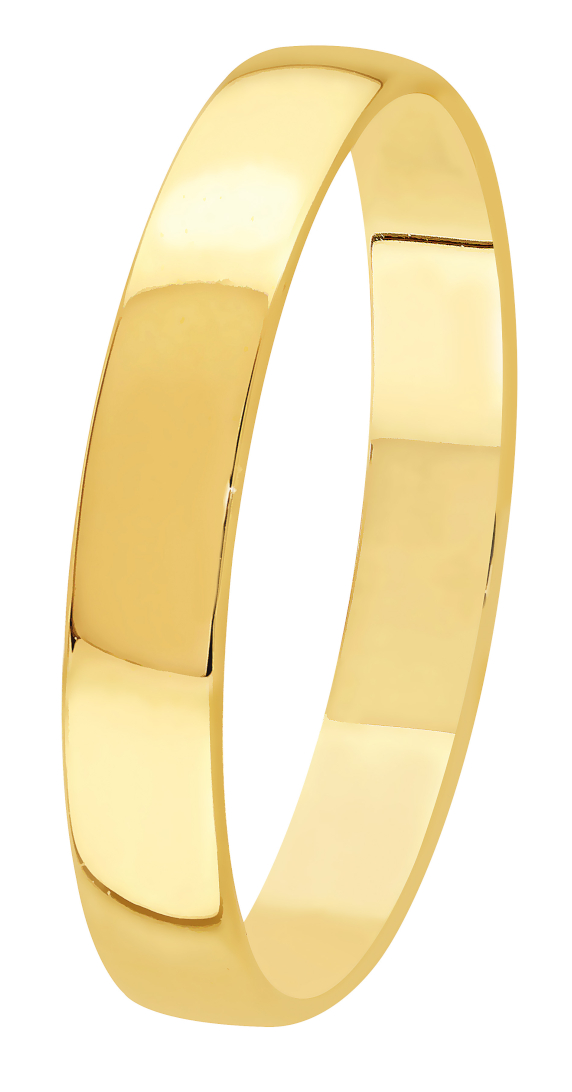 Lykka Exclusive kultainen kihlasormus sileä 3,9 mm