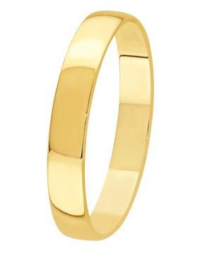 Lykka Exclusive kultainen kihlasormus sileä 3,9 mm