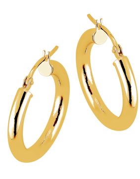 Lykka Casuals kultaiset korvarenkaat 15 x 3 mm