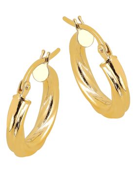 Lykken Casuals korvarenkaat kultaiset 10 x 3 mm