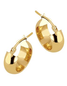 Lykka Casuals kultaiset rengaskorvakorut 10 x 5,7 mm