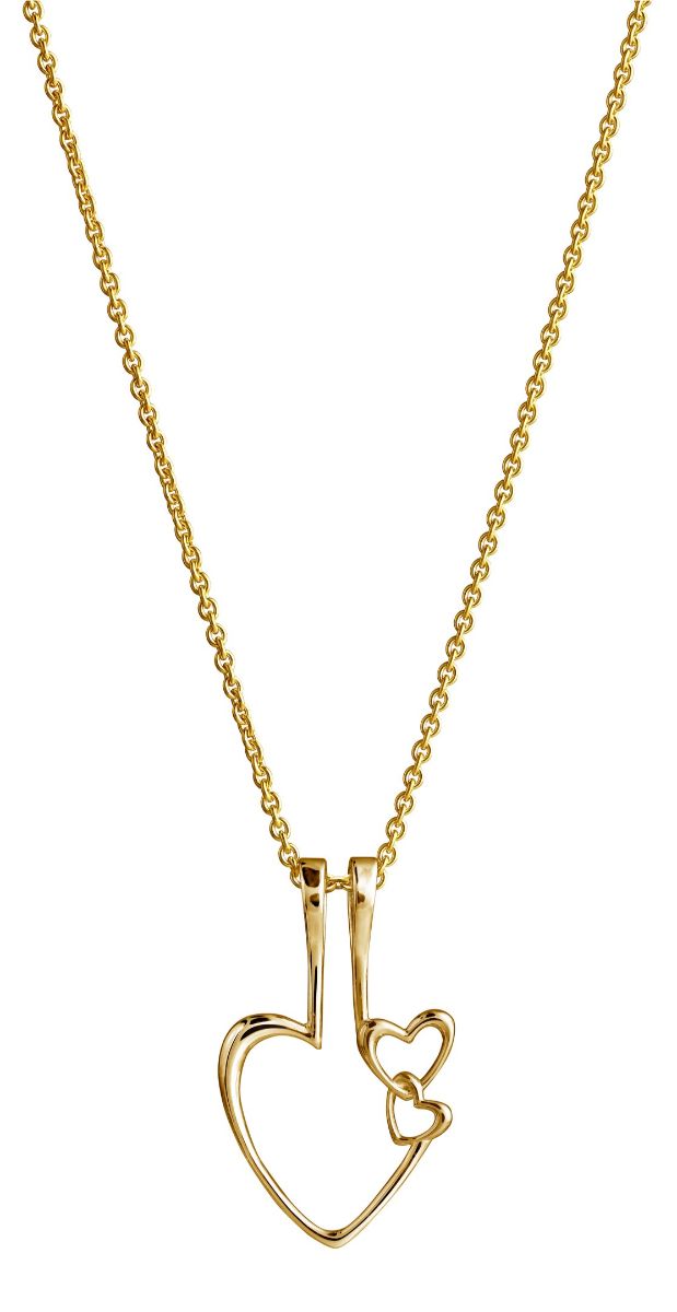 Lempikoru Onnenkantaja sormuspidin kullattu hopeakaulakoru 52 053 00 500