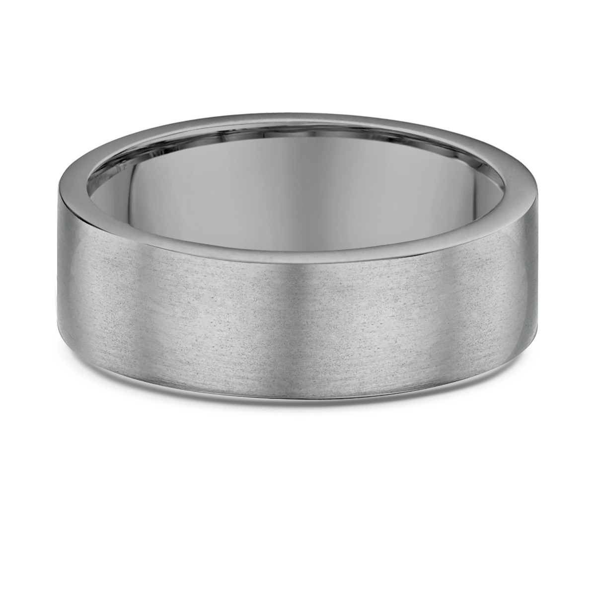 Lykka Strong titaanisormus sileä flakka 7 mm