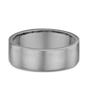 Lykken Strong titaanisormus sileä flakka 7 mm