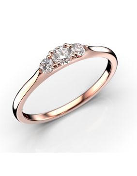 Festive Megan kolmikivinen timanttisormus 570-022-PK 0.22 ct