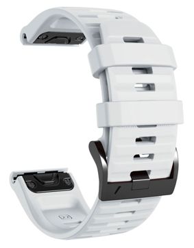 Tiera Garmin Fenix silikoniranneke valkoinen pikakiinnityksellä 22 mm