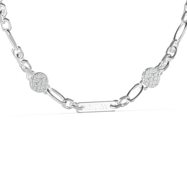 GUESS King's road teräksenvärinen laattakaulakoru JUMN03227JWSTT/U