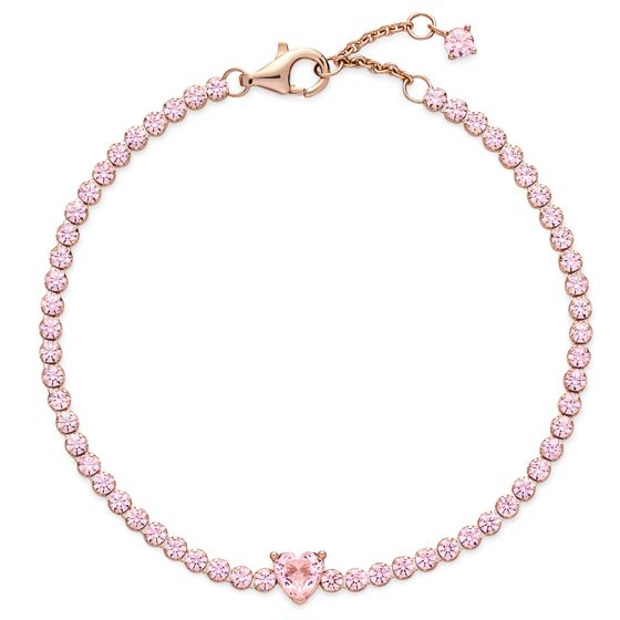 Pandora chain Sparkling Heart Tennis Bracelet rannekoru 580041C01