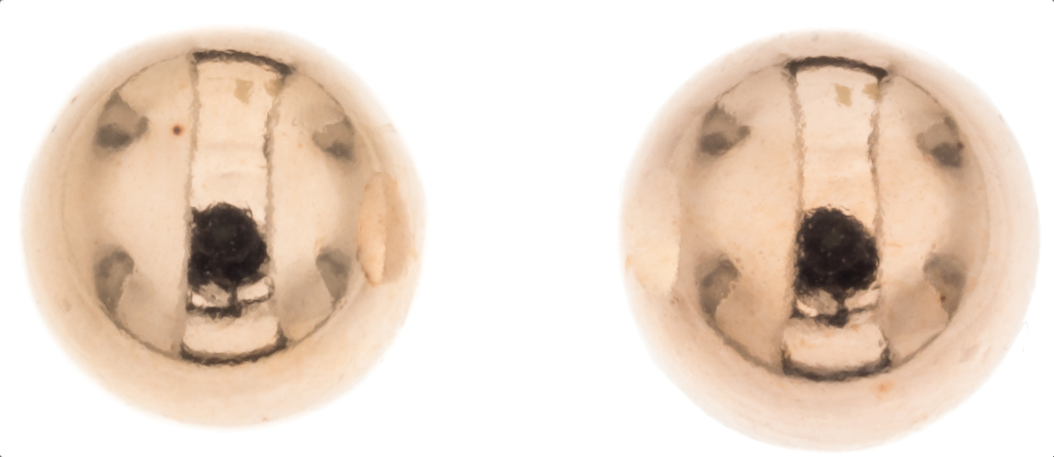 Silver Bar Pallokorvakorut 10 mm kullattu 5843