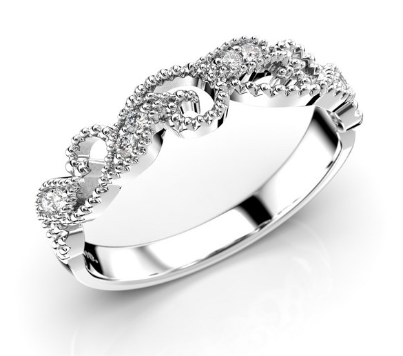 Festive Saga filigraanitimanttisormus 585-010-VK