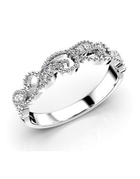 Festive Saga filigraanitimanttisormus 585-010-VK 0.08 ct