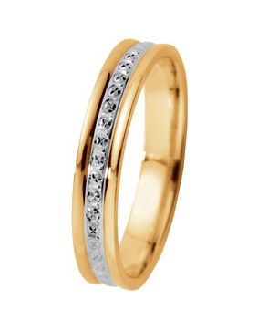 Kohinoor 3,5mm timanttileikattu 14K kultainen kihlasormus 003-020
