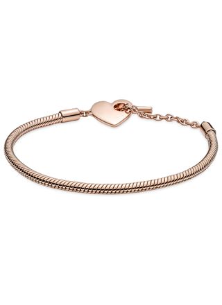 Pandora Moments Heart T-Bar Snake Chain Bracelet rannekoru 589285C00
