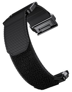 Tiera Garmin Fenix 26 mm musta nailonranneke pikakiinnityksellä