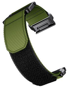 Tiera Garmin Fenix 22 mm vihreä nailonranneke pikakiinnityksellä