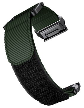 Tiera Garmin Fenix 26 mm vihreä nailonranneke pikakiinnityksellä